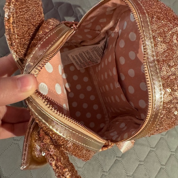 Disney Minnie Rose Gold Loungefly! NWT! main image 7